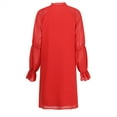 thumbnail image 5 of Women Dress V Neck Casual Loose Flowy Swing Shift Dresses, 5 of 8
