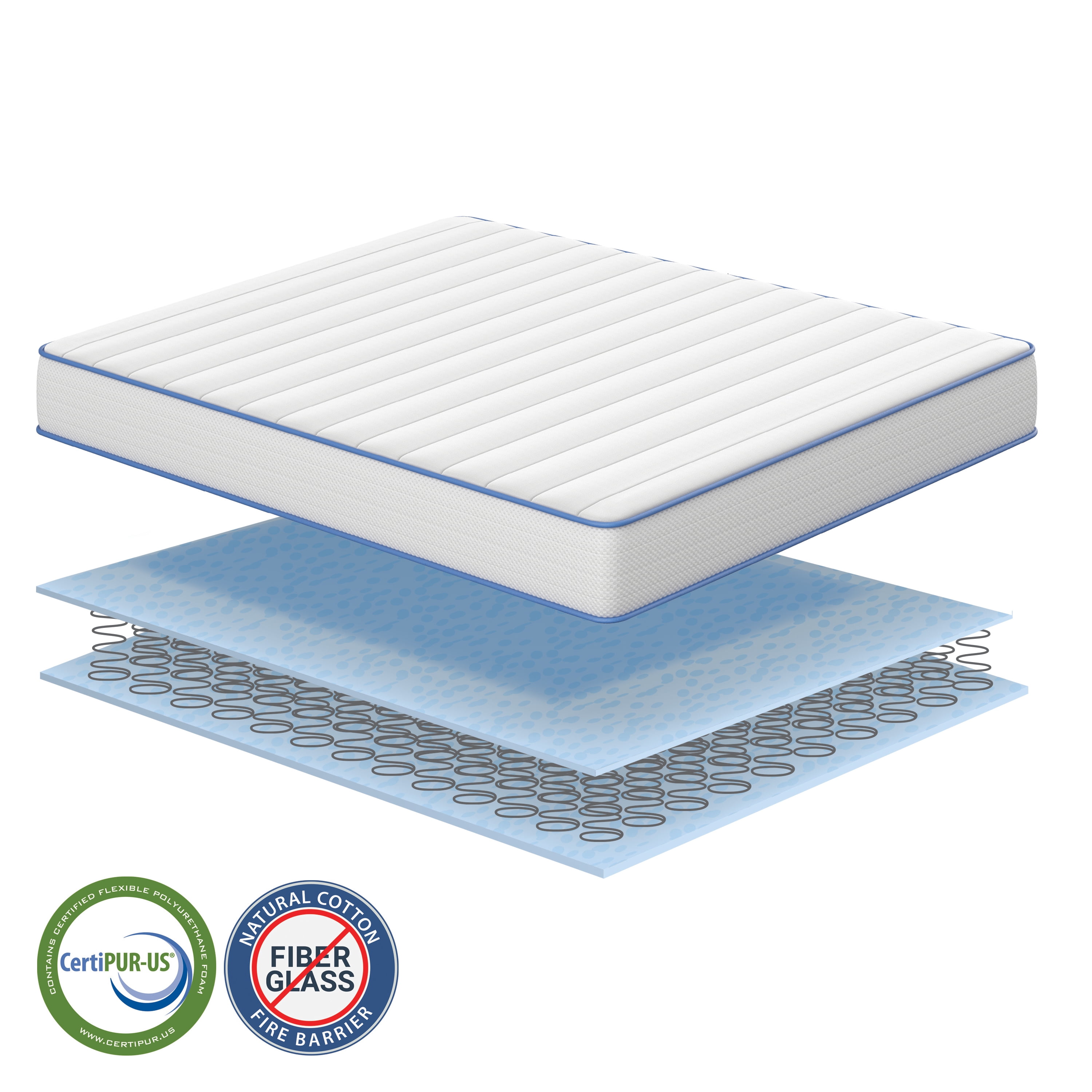 Boyd Sleep Birmingham 6" Hybrid Innerspring Mattress, Medium Firm, Adult, Full
