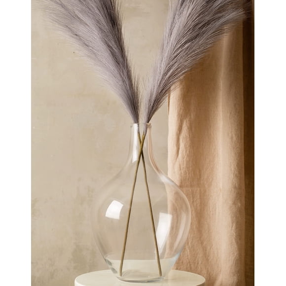 Jarrón de cristal Ryddelighome de 15 cm de alto para decoración de suelo transparente
