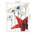thumbnail image 3 of Amanti Art Patriotic Floral IV Framed Canvas Wall Art Print, 3 of 10