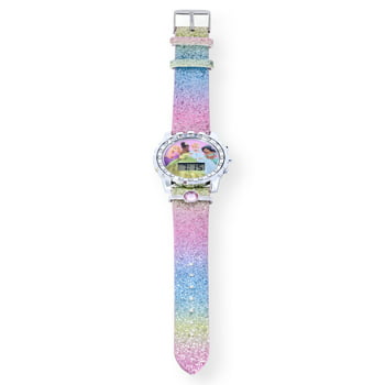 Disney Princess Flashing Unisex Child LCD Watch with Pink Stone - PN4432WM