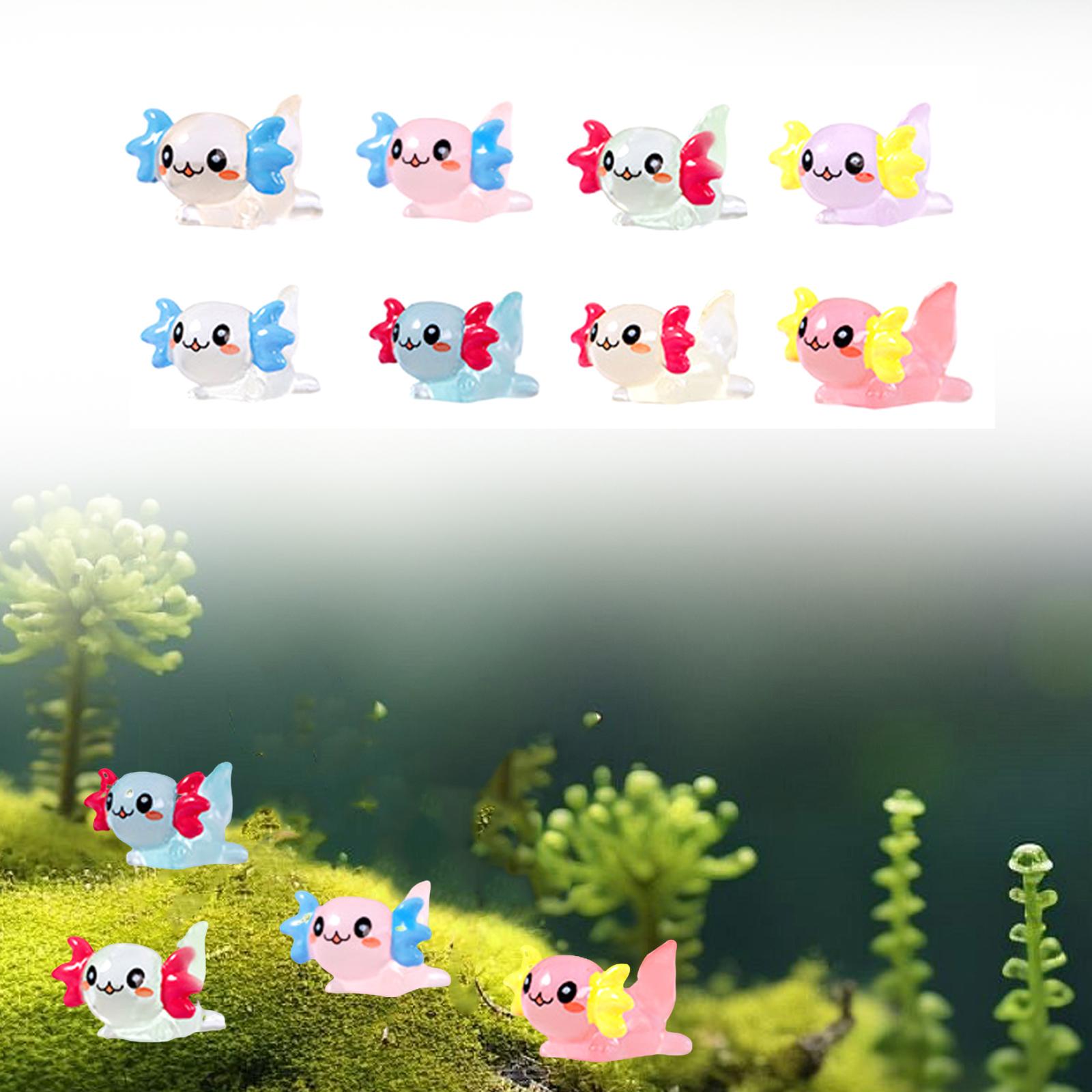 70 Mini Statuine Axolotl In Resina - Assortite In 7 Colori (2,5 Cm) Per Giardino Fatato, Acquario, Decorazione Fai Da Te, Festa E Regalo