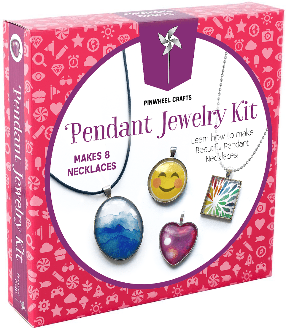 Pinwheel Crafts Pendant Jewelry Making Kit Craft Kits for Girls