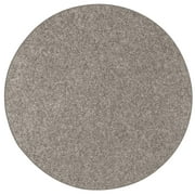 Home Queen Solid Color Grey 3' Round - Area Rug