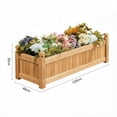 thumbnail image 3 of AKDSteel Wooden Garden Planter Is a Rectangular Raised Garden Bed Designed For Indoor Or Outdoor Use, Providing An Elevated Planter Box Container Ideal For Growing Plants, Herbs, Fruits, Or Vegetables, 3 of 5