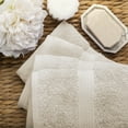 thumbnail image 4 of Superior Hymnia Egyptian Cotton Hand Towel Set, Stone, 4 of 6