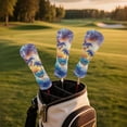 thumbnail image 3 of Yuyamidu Cute Dolphin Golf Club Head Covers PU Leather Driver Fairway Wood Hybrid Headcover Sunset Golf Head Covers Waterproof Golf Accessory, 3 of 7