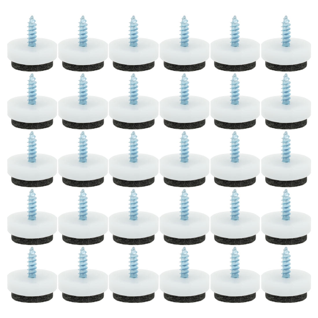 Sofa Chair Leg Nonslip Screw Floor Felt Pad Nail Protectors 25mm Dia