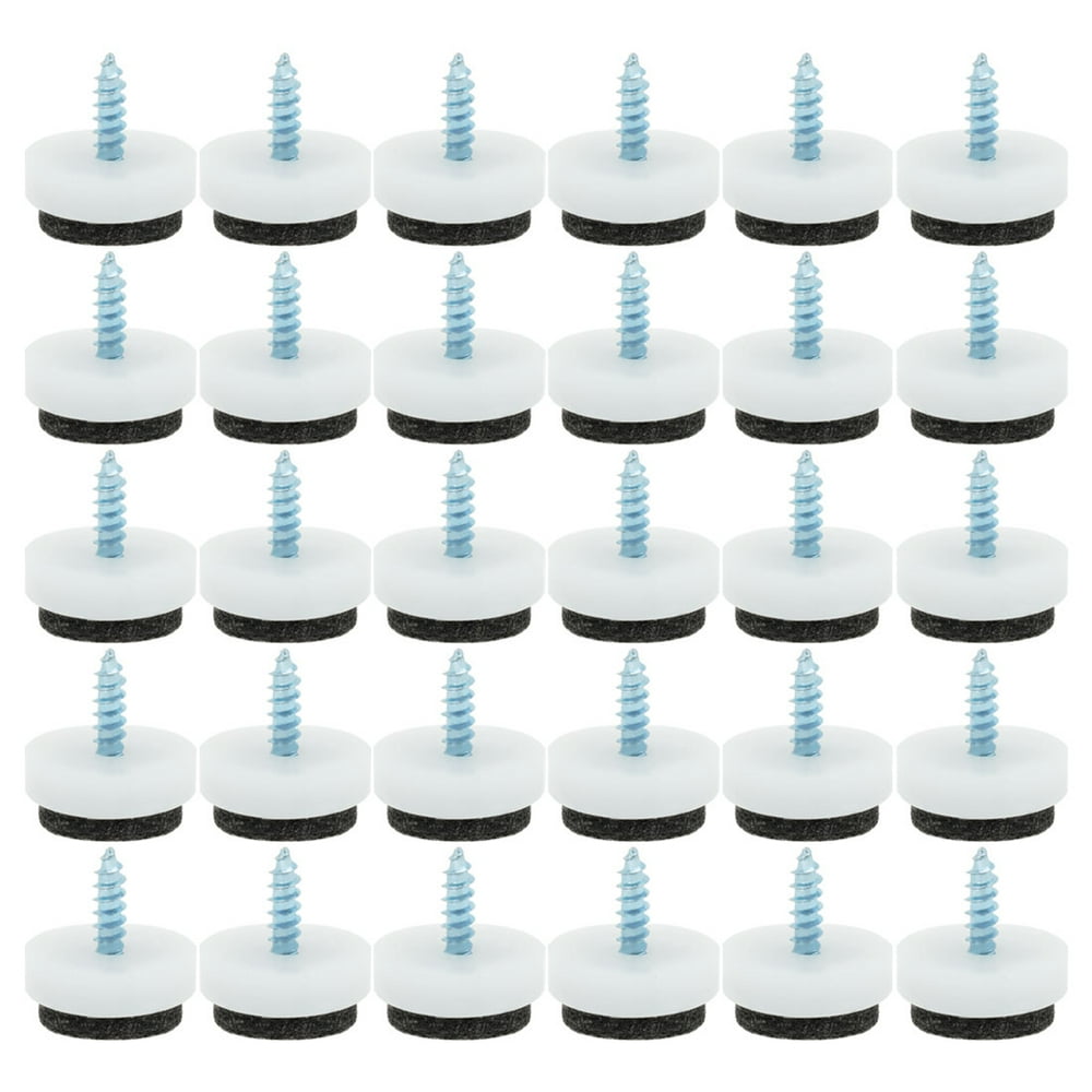 Sofa Chair Leg Nonslip Screw Floor Felt Pad Nail Protectors 25mm Dia