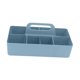 thumbnail image 4 of Organizador de caja apilable de caja portátil Organizador de maquillaje de 8 Compartimentos de limpieza con mango Bin de canasta dividida para Azul, 4 of 8