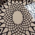 thumbnail image 6 of SAFAVIEH Courtyard Thane Nautical Indoor/Outdoor Runner Rug, 2'3" x 8', Black/Beige, 6 of 12