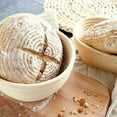 thumbnail image 4 of ENJOYW Round Rattan Woven Bread Fermentation Dough Proofing Storage Basket Cloth Cover Bread Basket+Cloth Cover, 4 of 7
