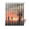 thumbnail image 1 of RYLABLUE Halloween Zombie Hand Rising Out From The Ground Bathroom Waterproof Fabric Shower Curtain 66x72 inches, 1 of 2