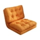 thumbnail image 3 of Sofá cama plegable con respaldo ajustable, fácil de limpiar, sillón interior, asiento de suelo para adultos y niños, sala de estar interior naranja, 3 of 8