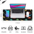 thumbnail image 5 of Long Mouse Pads for Desk,Colorful Dinosaurs Pattern Desk Mats on Top Of Desks, Desk Mouse Pad Extra Large with 3mm Non-Slip Base and Stitched Edge for Gaming,Office,Work,Home 31.5"x11.8", 5 of 6