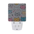 thumbnail image 5 of Yayeee LED Plug in Night Light for The Home with Auto Dusk to Dawn Light Sensors, 2 Pack, Cute Cat Pattern, 5 of 6