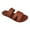 Brown, variant on Women's Flat Sandals Comfortable Women's Slide Sandals Fashion Flat Sandals for Women Summer Black 7.5