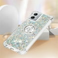 thumbnail image 5 of Glitter Clear Sparkly Bling Case for Motorola Moto G 5G (2023), Flowing Liquid Quicksand Cover with Diamond Ring Holder Case for Motorola Moto G 5G (2023)  Silver, 5 of 14
