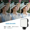 thumbnail image 3 of ST48B Mini Fill Light Portable Photography Photo Light Clip-on LED Video Fill Light Direct Beauty Light + DH-11 Clip 3W 5500K Brightness Adjustable Built-in 1200mAh Li-ion Battery, 3 of 8