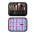 thumbnail image 6 of 3-Piece Travel Toiletry Bag Set, Hanging Wash Bag with Makeup Bag & Brush Case,Waterproof Cosmetic Organizer for Travel, Gym & Home Pink and Blue Bows, 6 of 10