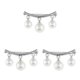 thumbnail image 1 of Broche de perlas Qarigey Estilo elegante Esmalte Clips Cardigan Plata, 1 of 6