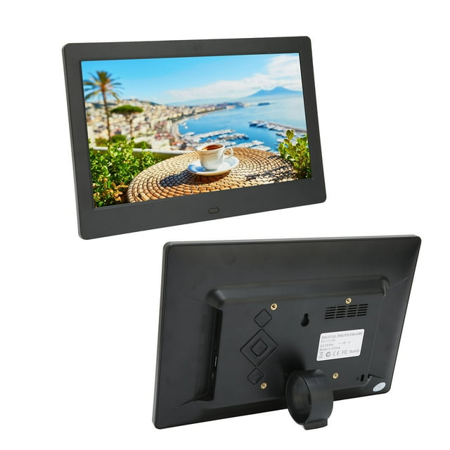 Cadre Photo Numérique Numérique HD 10,1 Pouces 1024x600 Écran LCD Cadre Photo Électronique Intelligent avec Télécommande 110-240 V