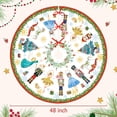 thumbnail image 2 of 48 Inch Nutcracker - Themed Christmas Tree Skirt, Festive Xmas Winter Tree Mat for Home, Office & Winter Holiday Party Decorations, 2 of 7