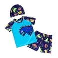 thumbnail image 3 of Niños Niños Natación Tops Pantalones Cortos de Snorkel Y Gorra - Dinosaurio DYNWAVEMX Traje de gorra de traje de baño infantil, 3 of 8