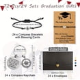 thumbnail image 3 of 24 Set 2026 Graduation Gifts, Compass Bracelet and Graduation Keychain Set with Cards and Envelopes, Inspirational Keepsake Gift for Women and Men, College and High School Graduates, 3 of 7