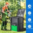 thumbnail image 4 of Dextrus Large 80-Gallon Outdoor Compost Bin with Snap-on Lid & Efficient Aeration System, BPA-Free Construction , Green, 4 of 5