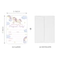 thumbnail image 5 of Koyal Wholesale Pastel Unicorn Birthday Paper Invitations for Girls, 1st Birthday, Blank Cards with Envelopes, 24-Pack, 5 of 5