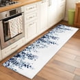 thumbnail image 2 of Runner Rug 2'x6', Blue Eucalyptus Washable Non-Slip Hallway Runner Rugs, Weeping Botanical Leaf Watercolor Bedside Rugs Floor Mats Carpet Runners for Kitchen Bathroom Laundry Room, 2 of 8