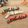 thumbnail image 2 of Wooden Christmas Train  Decorative Visual Effect Christmas Decoration Small Train for Living Room, 2 of 11