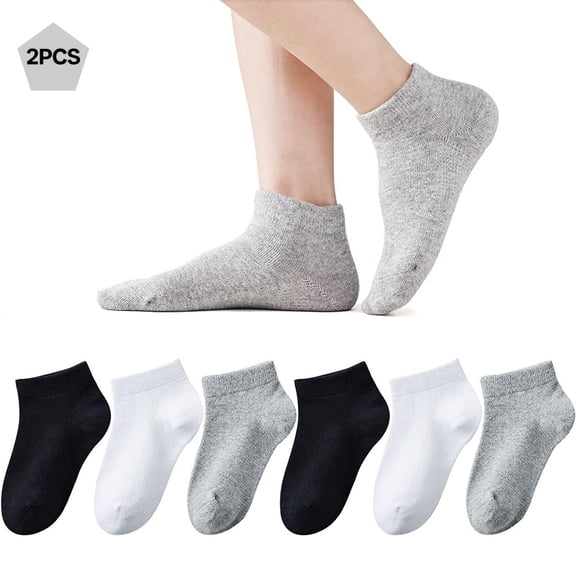 TELOLY Kids Ankle Socks Girls Seamless Low Cut No Show Socks Cotton Thin Athletic Socks for Boys 6 Pack