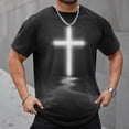 thumbnail image 4 of toraway T-Shirts Graphique Teens Homme Printemps et Automne Pâques Imprimé Manches Courtes Col Rond T-Shirt Floral Mode Tendance Basique TG, 4 of 4