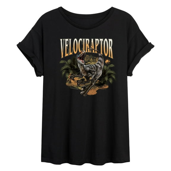 Jurassic World: Rebirth - Velociraptor - Women's Oversized Graphic T-Shirt