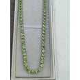 thumbnail image 2 of Natural Peridot Tennis Necklace Sterling Silver. August Birthstone Necklace.Gemstone Tennis Necklace. Women Tennis Necklace. Round shape, 2 of 3
