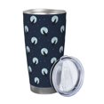thumbnail image 2 of Vsdgher Night Forest Wolf 20 Oz Stainless Steel Vacuum Insulated, Travel Mug Coffee Cup for Home, Office, Outdoor Works Great for Ice Drinks and Hot Beverage -Straw Three-piece Set, 2 of 8