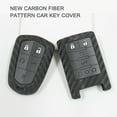thumbnail image 1 of Carbon Fiber Silicone Automobile Car Key Case Durable Shell Cover for Cadillac, 1 of 7