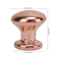 thumbnail image 2 of Miniatures Dolls House, 8pcs 1:12 Scale Miniature Round Head Pull Handle Metal Simple Style Dollhouse Door Handle Knobs (Red Copper), 2 of 9