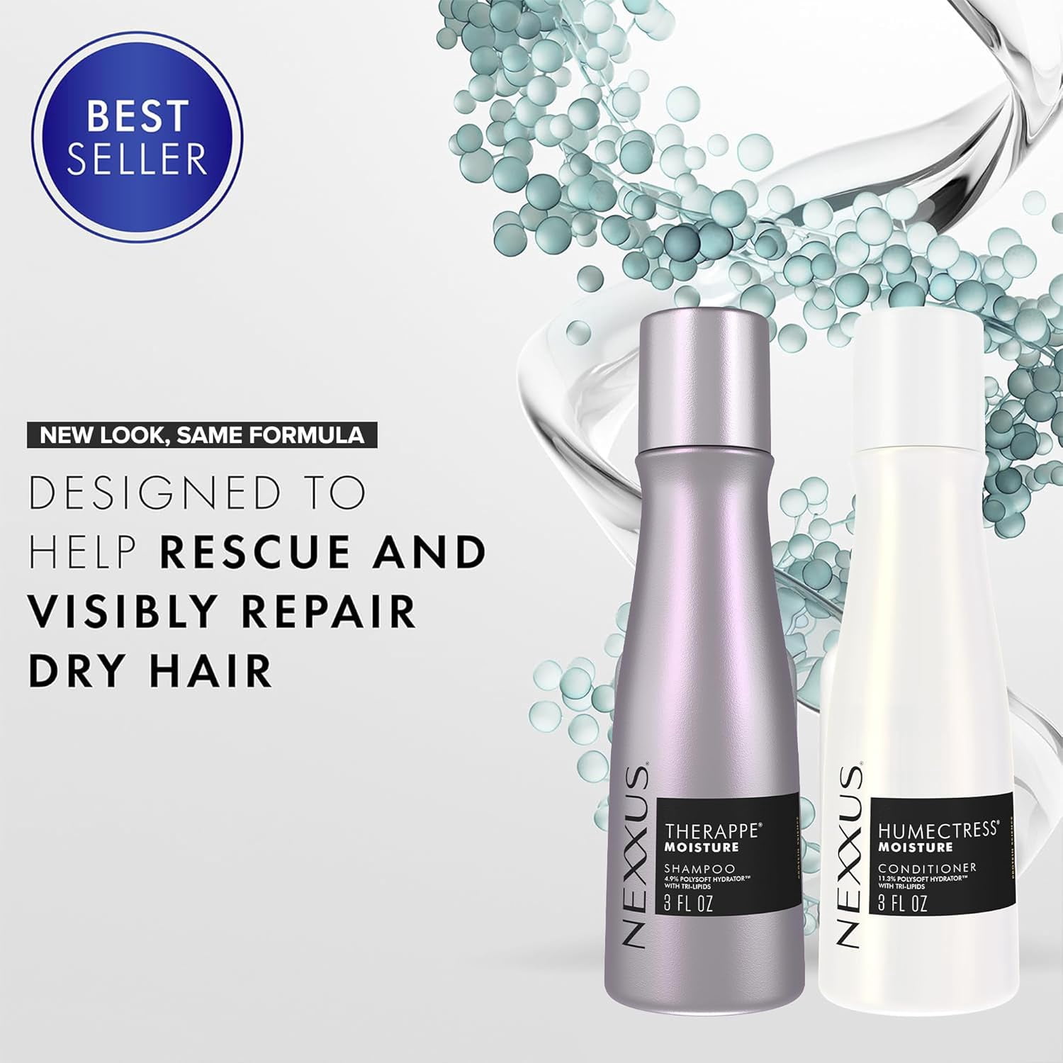 Nexxus Therappe Shampoo & Humectress Conditioner, 3 Oz Ea, Travel