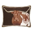 thumbnail image 2 of Peking Handicraft Longhorn Hook Pillow, 16 by 22-Inch, Multicolor, 2 of 3
