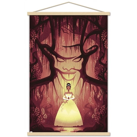 Disney Princess - Tiana - Good vs Evil Wall Poster with Wooden Magnetic Frame 22.375 x 34
