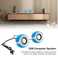 thumbnail image 4 of Mini Altavoz USB, Amplificador De Potencia Activo Incorporado Portátil De Amplia Aplicación Altavoz De Computadora USB De 5 V 1 A Carcasa De Plástico Azul Y Blanco Para, 4 of 8