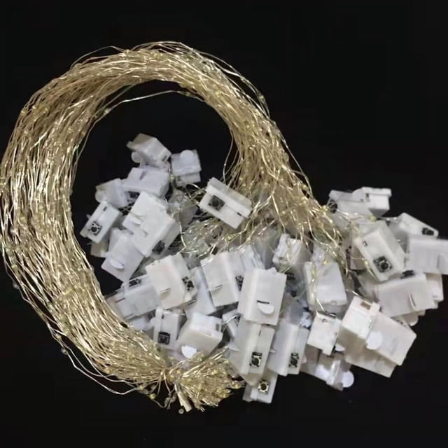 Cadena de luces LED de alambre de cobre con forma de ramo, barra de luces de colores con ambiente decorativo, cadena de luces pequeña, línea de luces para puestos