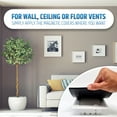 thumbnail image 4 of HMMAGNETS Powerful Magnetic Vent Covers (2-Pack), for Sealing Floor/Wall/Ceiling Registers of Width 11.25" to 12", Length 11.25" to 12" - White, 4 of 7