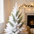 thumbnail image 6 of Winter Home Decor Accents, Artificial Leaf Branch Vase Filler, Winter Green Stem Home Decor for Table Mantel, Spooky House, Xmas Display, Clear 30*20cm, 6 of 7