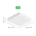 thumbnail image 2 of Luz de Techo Cuadrada Empotrada Led de 36W para Pasillo de Dormitorio 2800-3200K Luz Cálida MABOTO  Lámpara de techo, 2 of 7