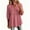 Hot Pink, variant on Summer Tops for Women Short Sleeve Lace Patch Casual Dressy Blouses Trendy Shirts Crew Neck Loose Fit Tunic Top