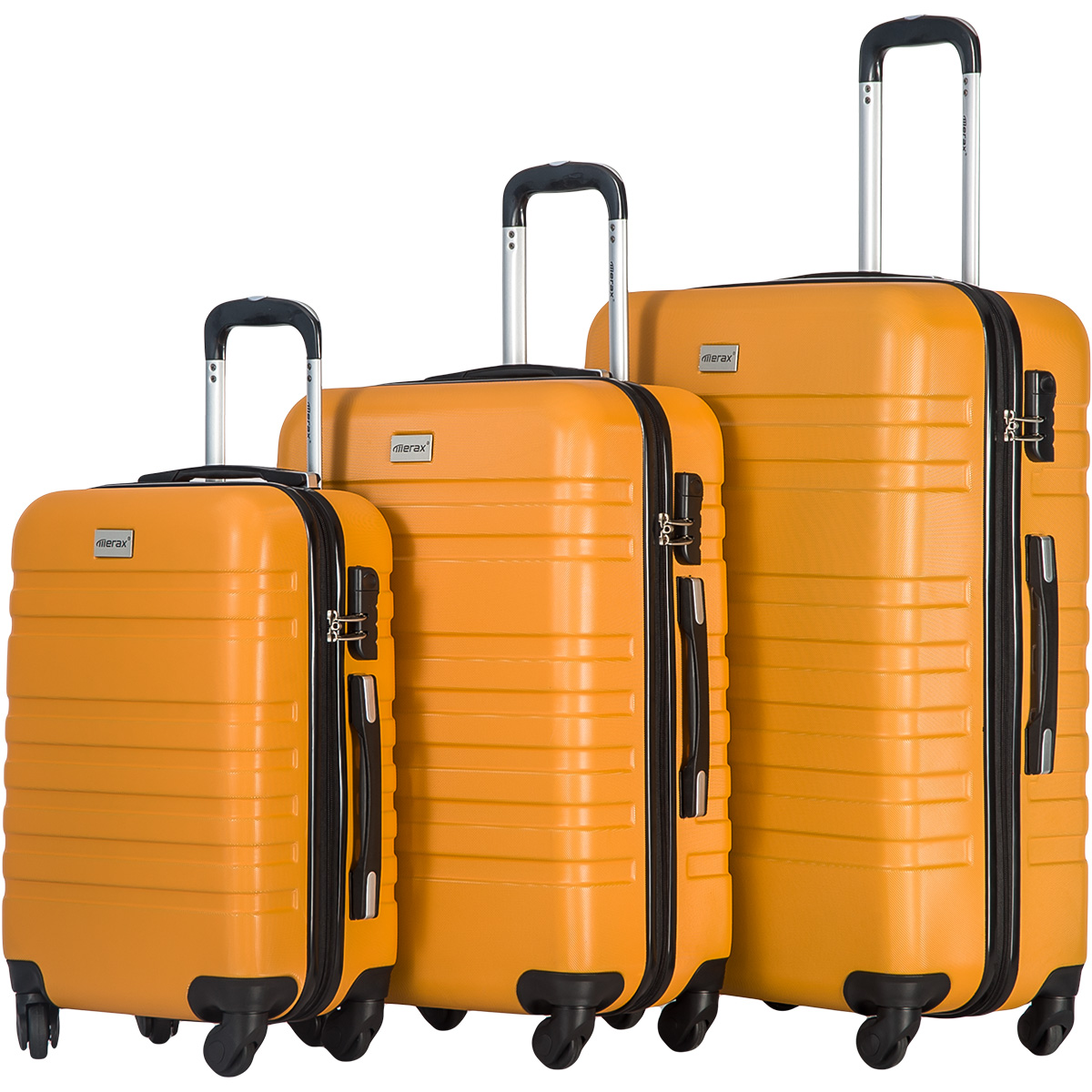 Merax Travelhouse Luggage 3 Piece Luggage Set Suitcase